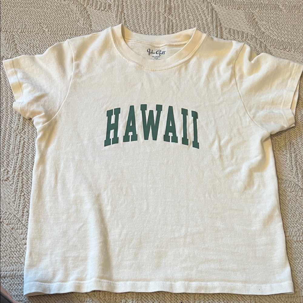 Brandy Melville Cream Hawaii Tee